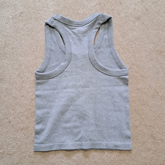 Reflex Set Of 3 Tanks Racer Back Ribbed Seamless Grey White Blue Size Small - Picture 12 of 14